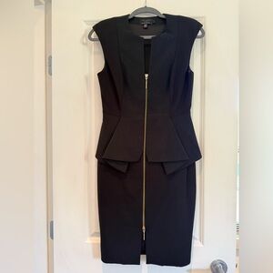 Ted Baker Sleeveless Zip-Up Front Peplum Dress